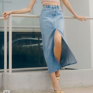 Dynamite Denim Maxi Skirt
